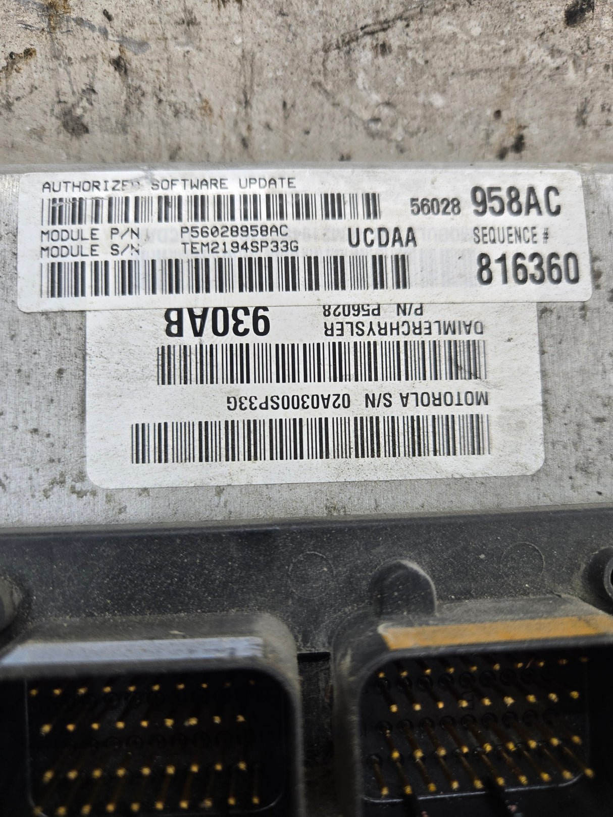 2005 Dodge Ram 1500 5.7L PCM P56028958AC