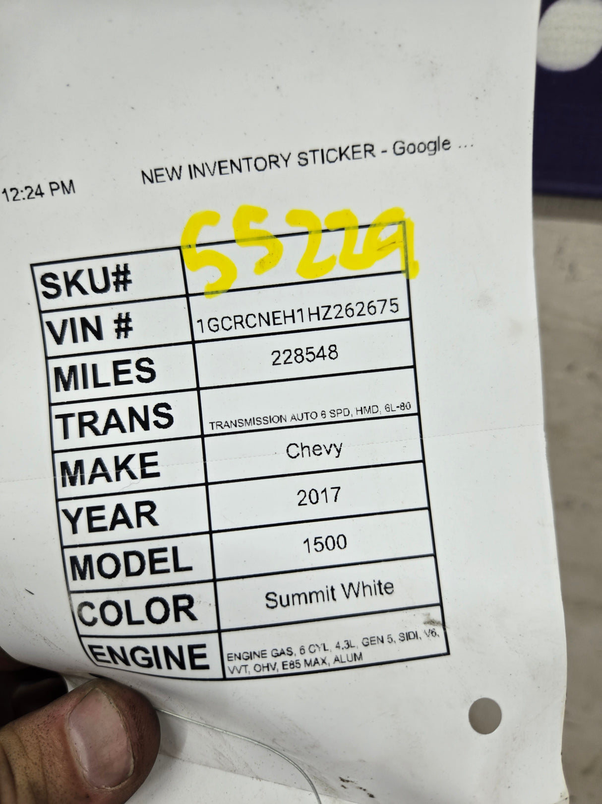 2016-2019 Chevrolet Silverado 1500 Passenger Side Right Hand Headlight Bucket Assembly 84181563