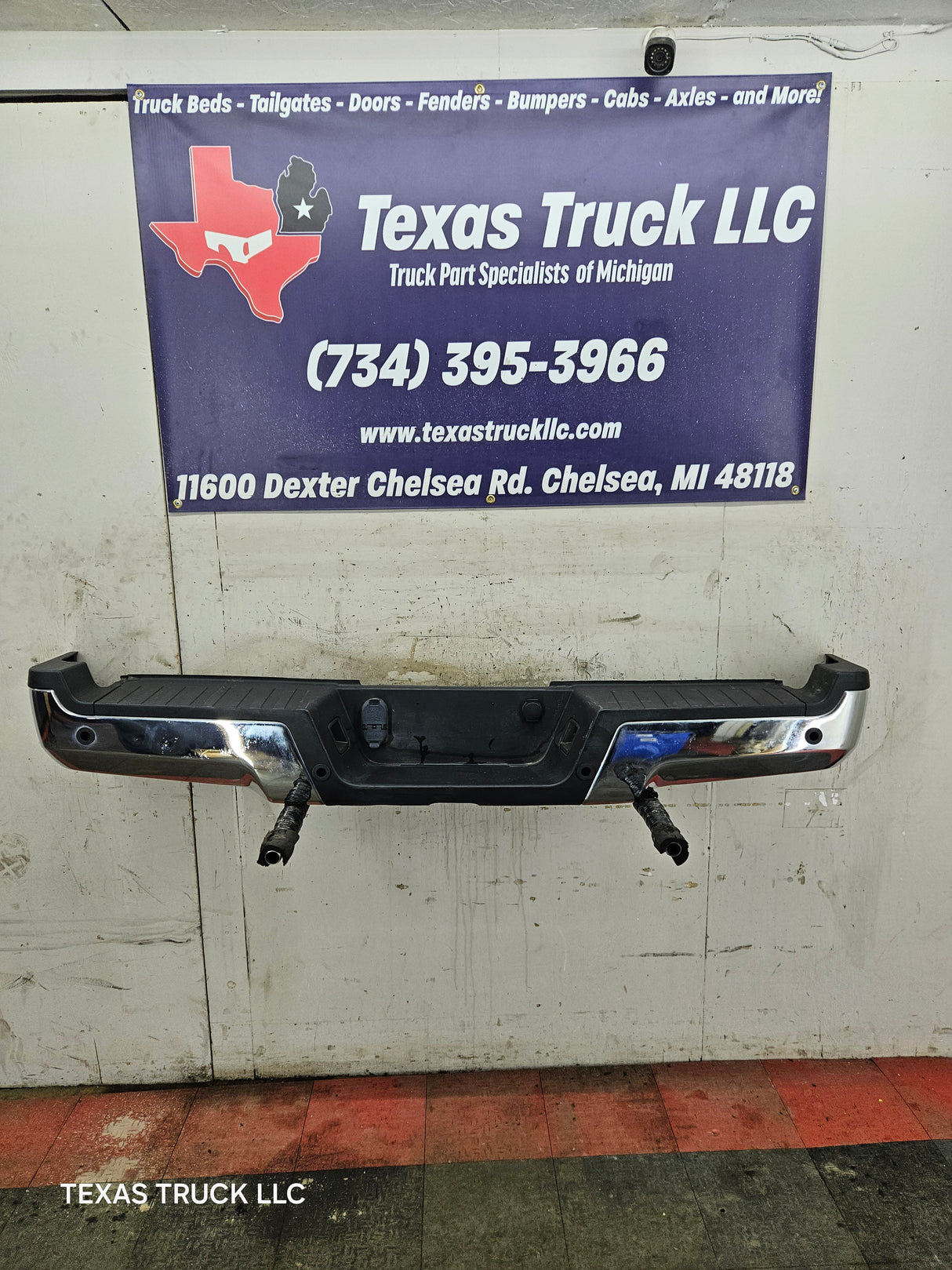 2017-2022 Ford Super Duty Rear Bumper F250 F350 F450 F550 Chrome W/parking aid