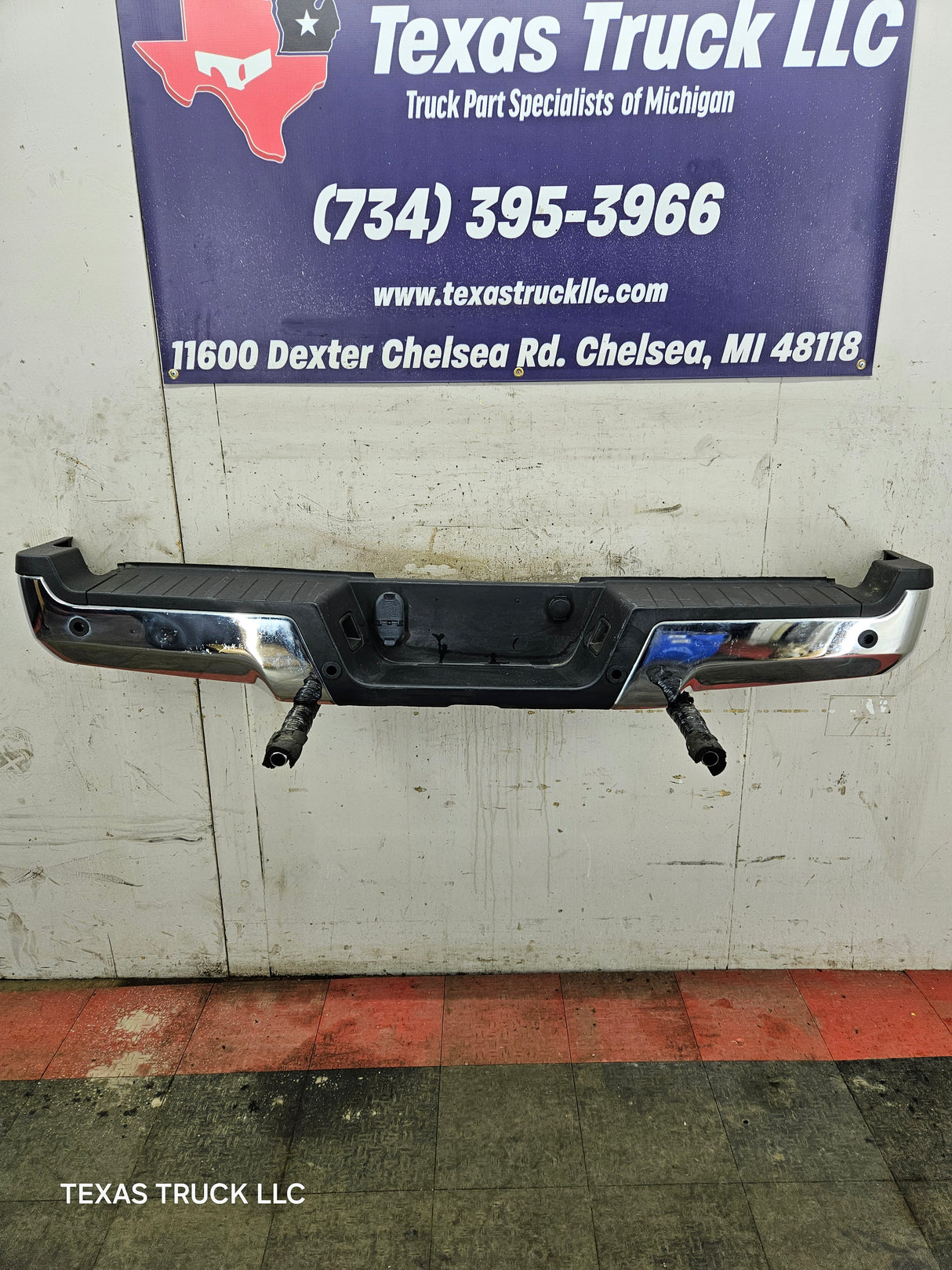 2017-2022 Ford Super Duty Rear Bumper F250 F350 F450 F550 Chrome W/parking aid