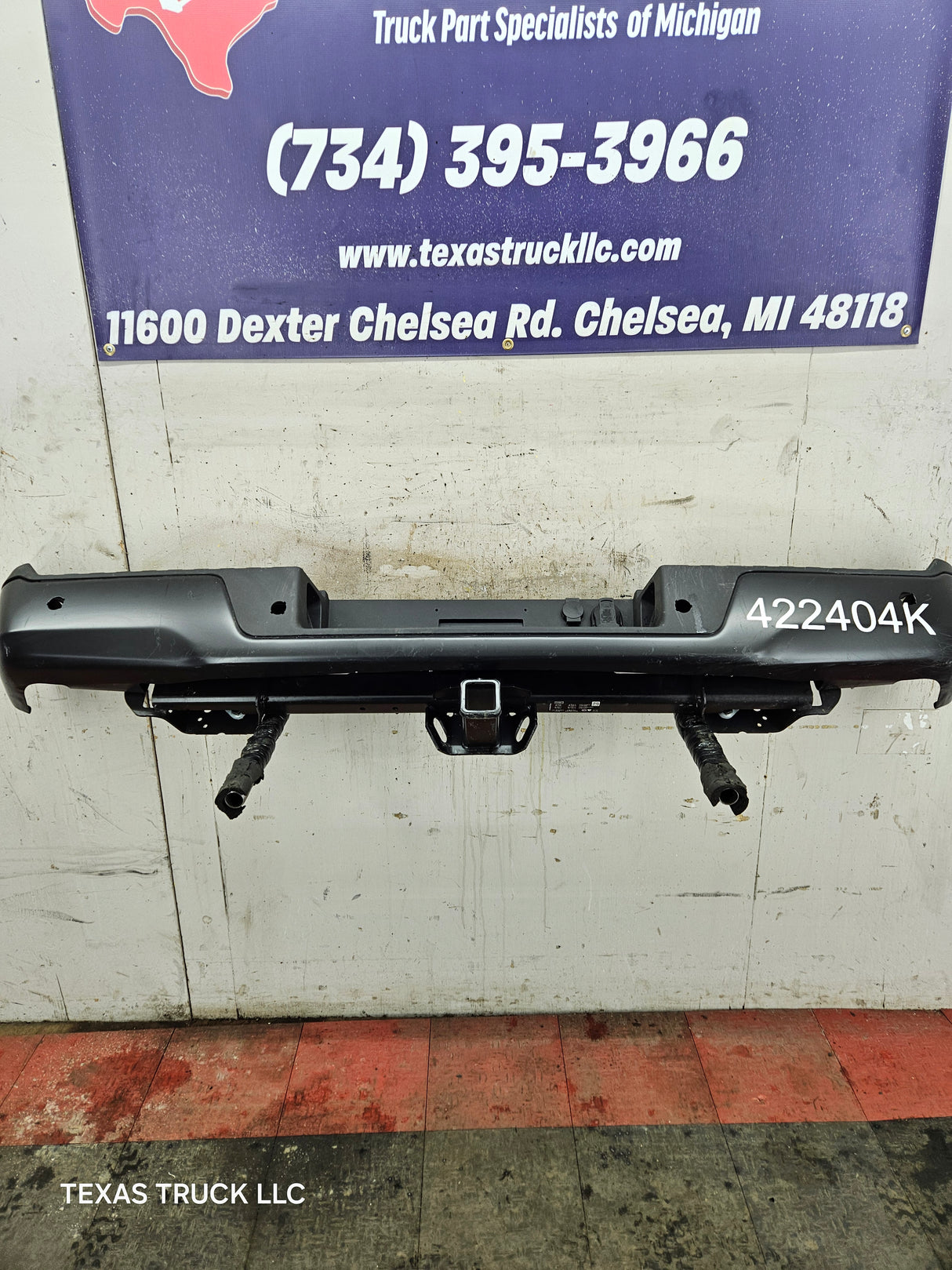 2024-2025 Ford F150 Rear Bumper With Parking Aid Sensors & Receiver Hitch