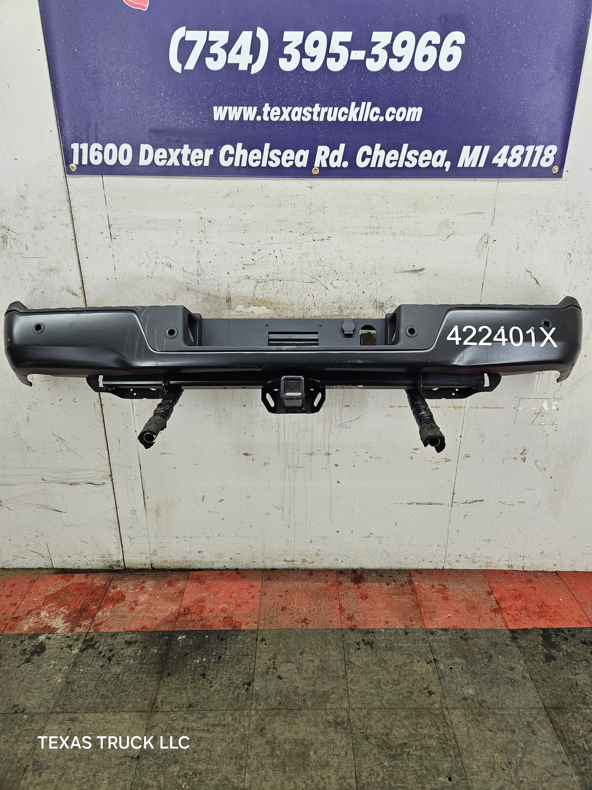 2024-2025 Ford F150 Rear Bumper With Parking Aid Sensors & Receiver Hitch