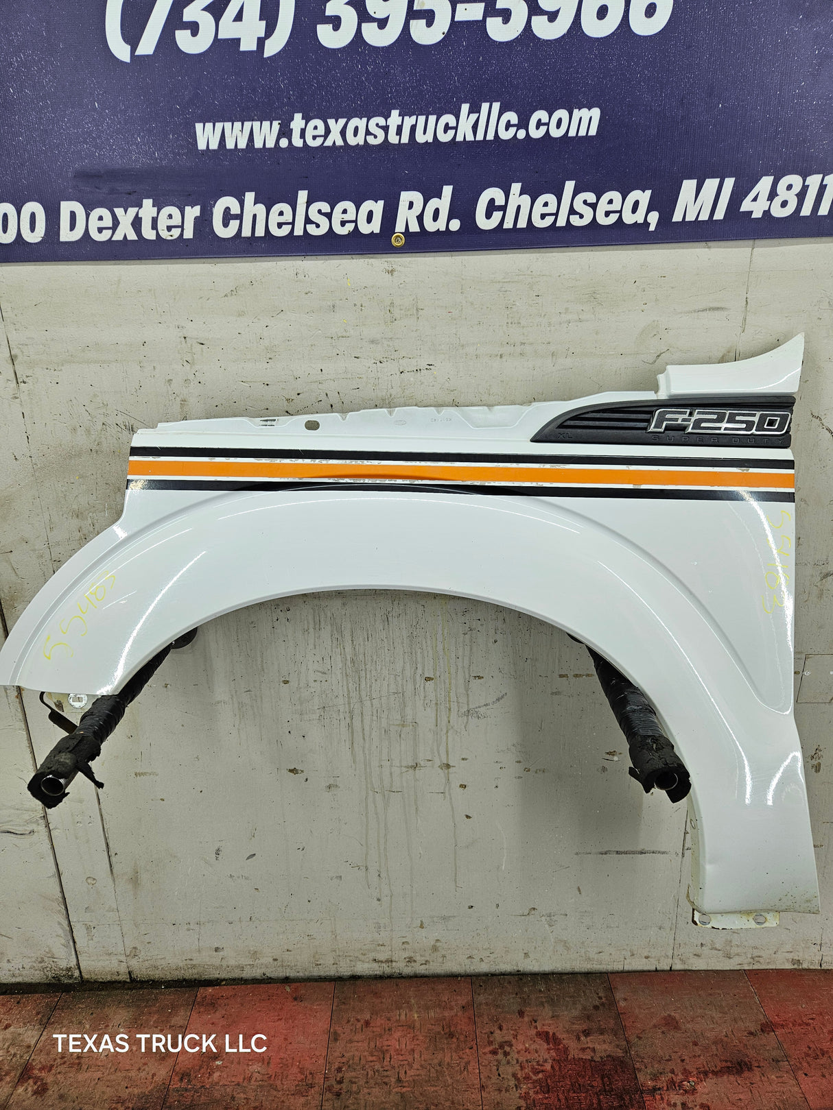 2011-2016 Ford Super Duty F250 F350 LH Driver Side Front Fender - Oxford White