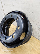 Trailer Wheel, 17.5"x6.75", 8 on 275MM Bolt Pattern, Steel Black OEM Dual, 221 MM Center Bore, 22 MM, 6200 Lbs Capacity