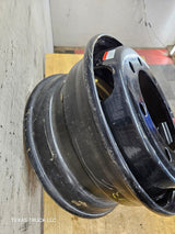 Trailer Wheel, 17.5"x6.75", 8 on 275MM Bolt Pattern, Steel Black OEM Dual, 221 MM Center Bore, 22 MM, 6200 Lbs Capacity