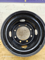Trailer Wheel, 17.5"x6.75", 8 on 275MM Bolt Pattern, Steel Black OEM Dual, 221 MM Center Bore, 22 MM, 6200 Lbs Capacity