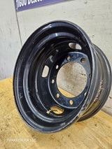 Trailer Wheel, 17.5"x6.75", 8 on 275MM Bolt Pattern, Steel Black OEM Dual, 221 MM Center Bore, 22 MM, 6200 Lbs Capacity
