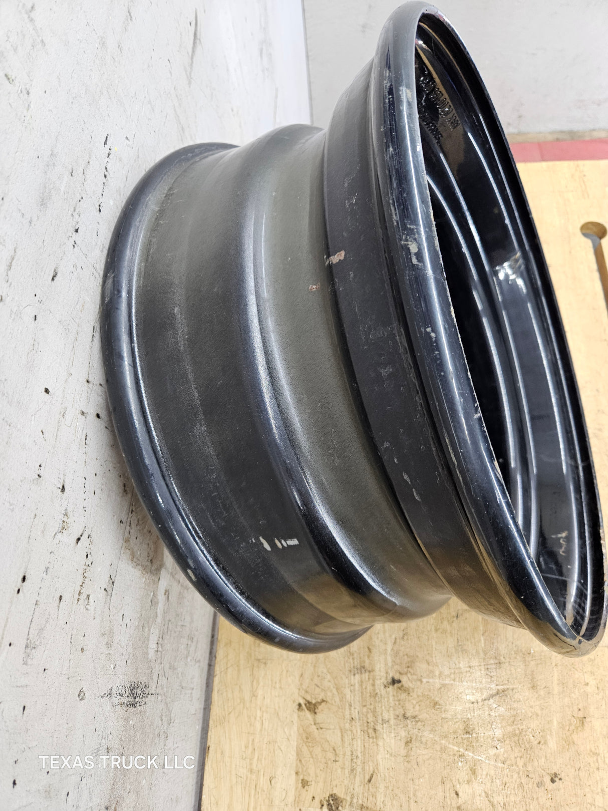 Trailer Wheel, 17.5"x6.75", 8 on 275MM Bolt Pattern, Steel Black OEM Dual, 221 MM Center Bore, 22 MM, 6200 Lbs Capacity