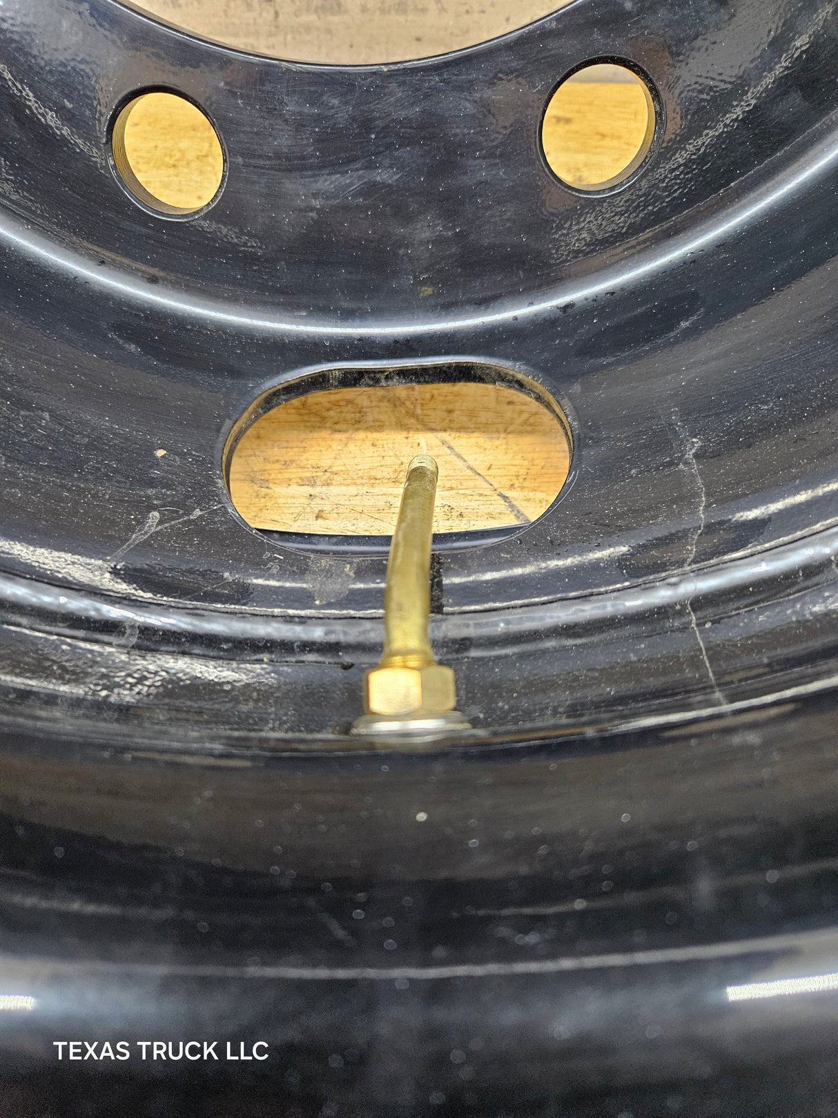 Trailer Wheel, 17.5"x6.75", 8 on 275MM Bolt Pattern, Steel Black OEM Dual, 221 MM Center Bore, 22 MM, 6200 Lbs Capacity
