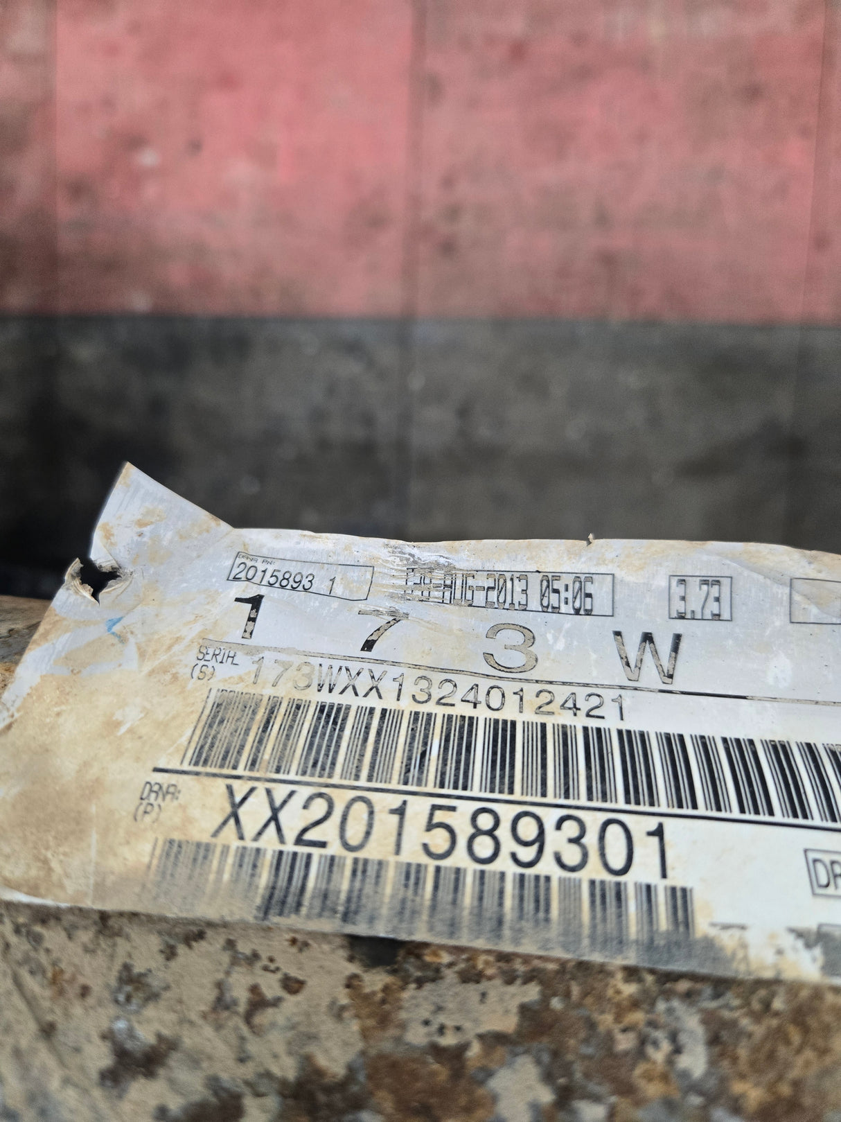 2013-2016 Ford Super Duty F250 F350 FRONT Axle 3.73 Gear Ratio 188k miles