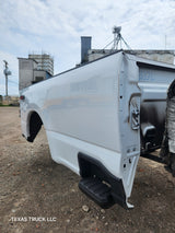 2023-2025 Ford Super Duty 8' Long Truck Bed F250 F350 Oxford White Bed Liner Factory Gooseneck Holes