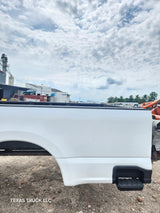 2023-2025 Ford Super Duty 8' Long Truck Bed F250 F350 Oxford White Bed Liner Factory Gooseneck Holes