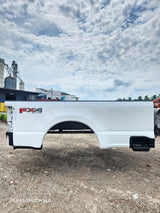 2023-2025 Ford Super Duty 8' Long Truck Bed F250 F350 Oxford White Bed Liner Factory Gooseneck Holes