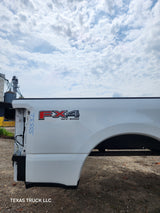 2023-2025 Ford Super Duty 8' Long Truck Bed F250 F350 Oxford White Bed Liner Factory Gooseneck Holes