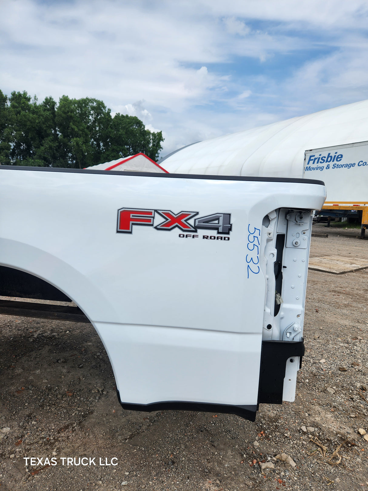 2023-2025 Ford Super Duty 8' Long Truck Bed F250 F350 Oxford White Bed Liner Factory Gooseneck Holes