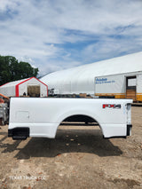 2023-2025 Ford Super Duty 8' Long Truck Bed F250 F350 Oxford White Bed Liner Factory Gooseneck Holes