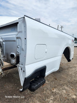 2023-2025 Ford Super Duty 8' Long Truck Bed F250 F350 Oxford White Bed Liner Factory Gooseneck Holes
