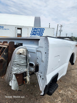 2023-2025 Ford Super Duty 8' Long Truck Bed F250 F350 Oxford White Bed Liner Factory Gooseneck Holes