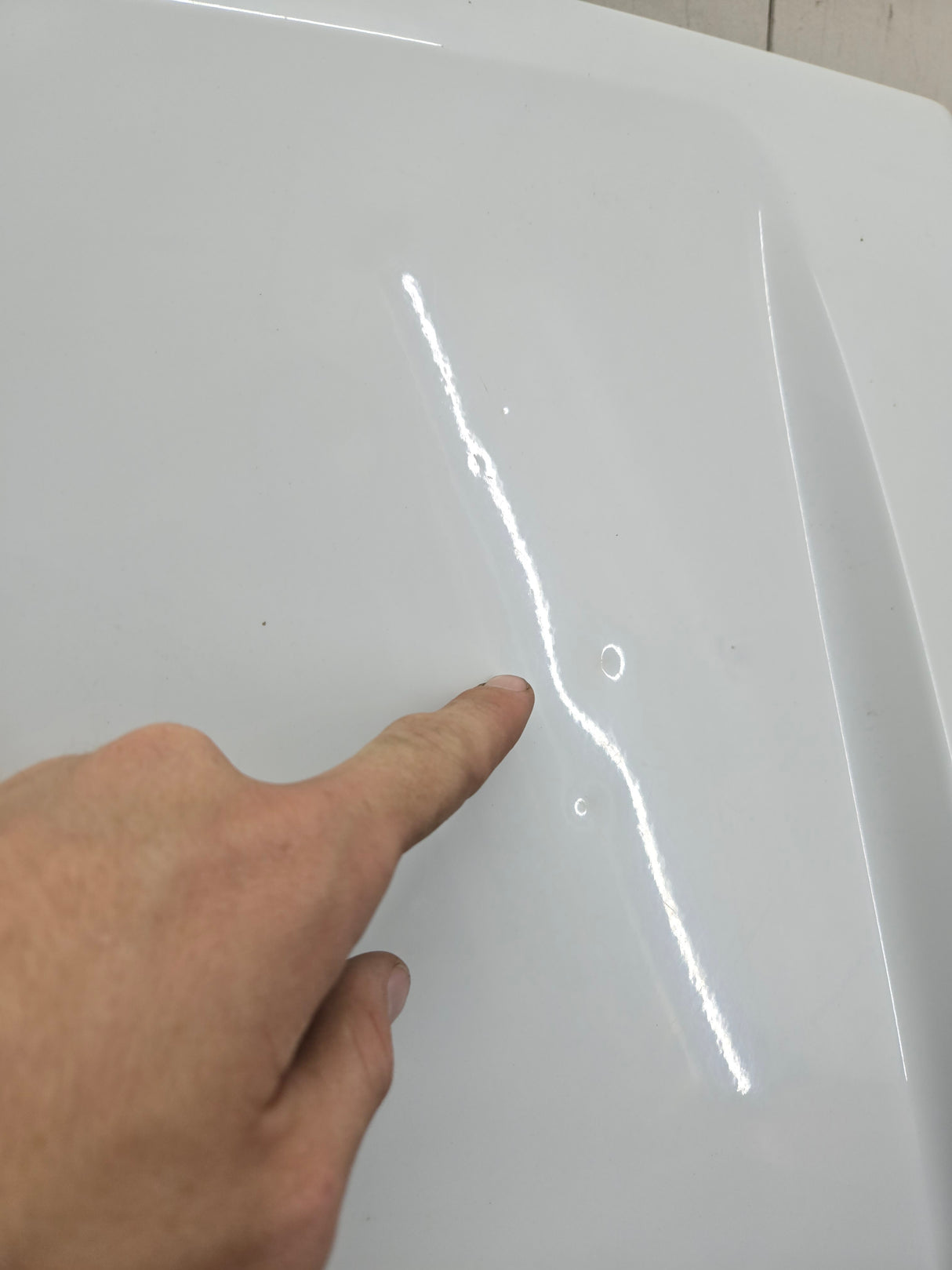 2011-2016 Ford Super Duty Hood F250 F350 F450 F550 - White