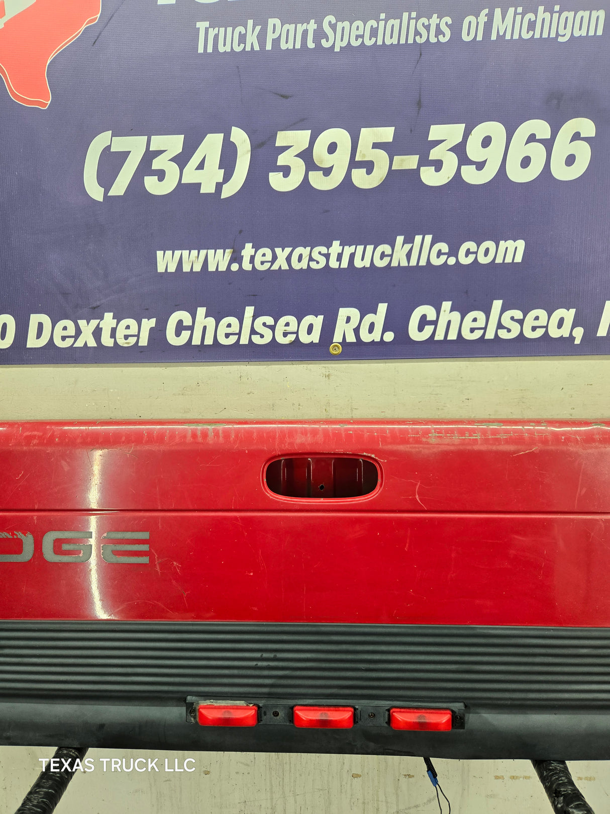 1994-2002 Dodge Ram 1500 2500 3500 DUALLY CUMMINS 2nd Gen Truck Tailgate - Red