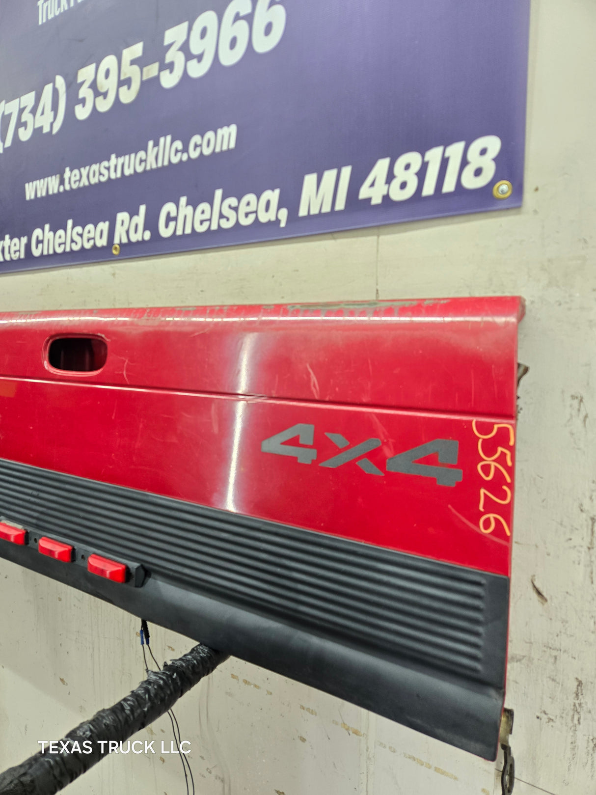 1994-2002 Dodge Ram 1500 2500 3500 DUALLY CUMMINS 2nd Gen Truck Tailgate - Red