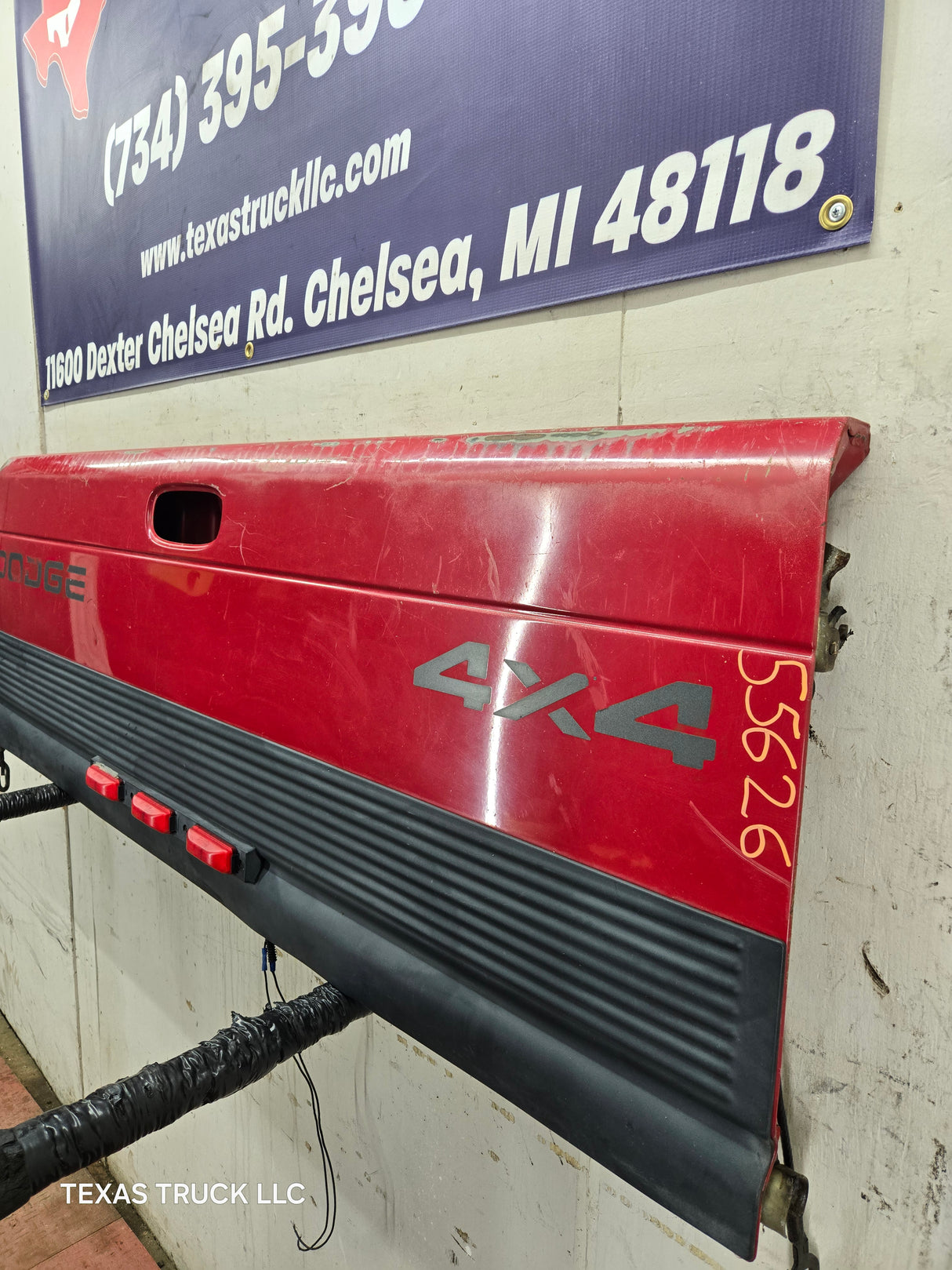 1994-2002 Dodge Ram 1500 2500 3500 DUALLY CUMMINS 2nd Gen Truck Tailgate - Red
