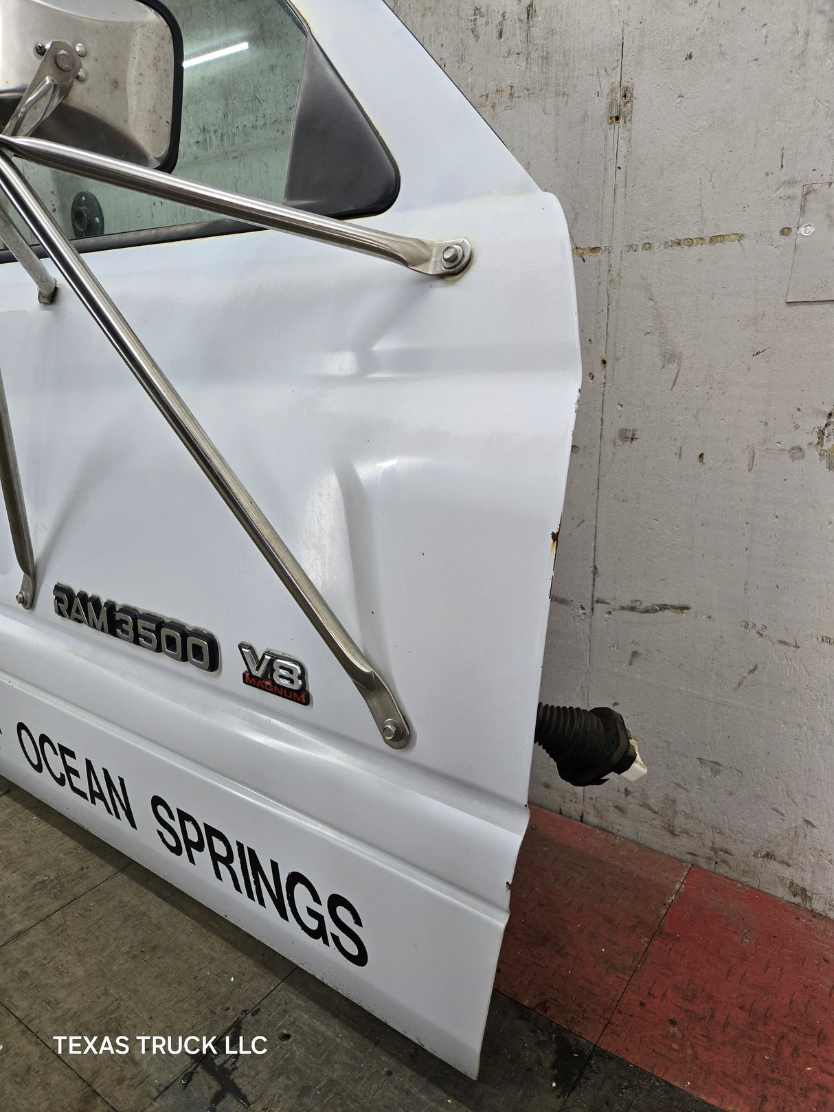 1994-2002 Dodge Ram 2nd Gen RH Passenger Side Front Extended Cab Door 1500 2500 3500 ROUND CORNER - White