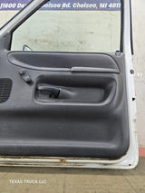 1994-2002 Dodge Ram 2nd Gen RH Passenger Side Front Extended Cab Door 1500 2500 3500 ROUND CORNER - White