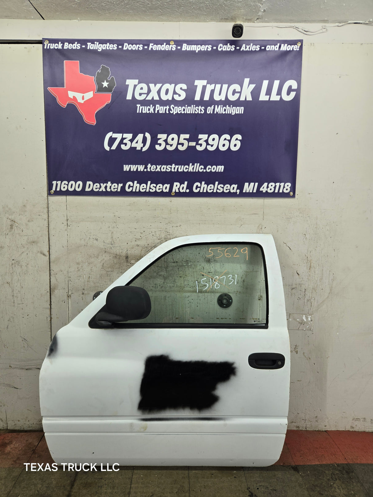 1994-2002 Dodge Ram 2nd Gen LH Driver Side Front Extended Cab Door 1500 2500 3500 ROUND CORNER - White