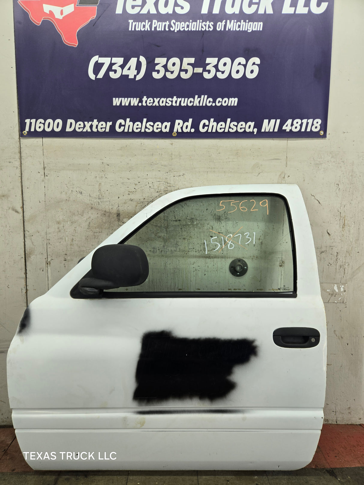 1994-2002 Dodge Ram 2nd Gen LH Driver Side Front Extended Cab Door 1500 2500 3500 ROUND CORNER - White