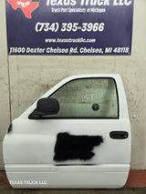 1994-2002 Dodge Ram 2nd Gen LH Driver Side Front Extended Cab Door 1500 2500 3500 ROUND CORNER - White