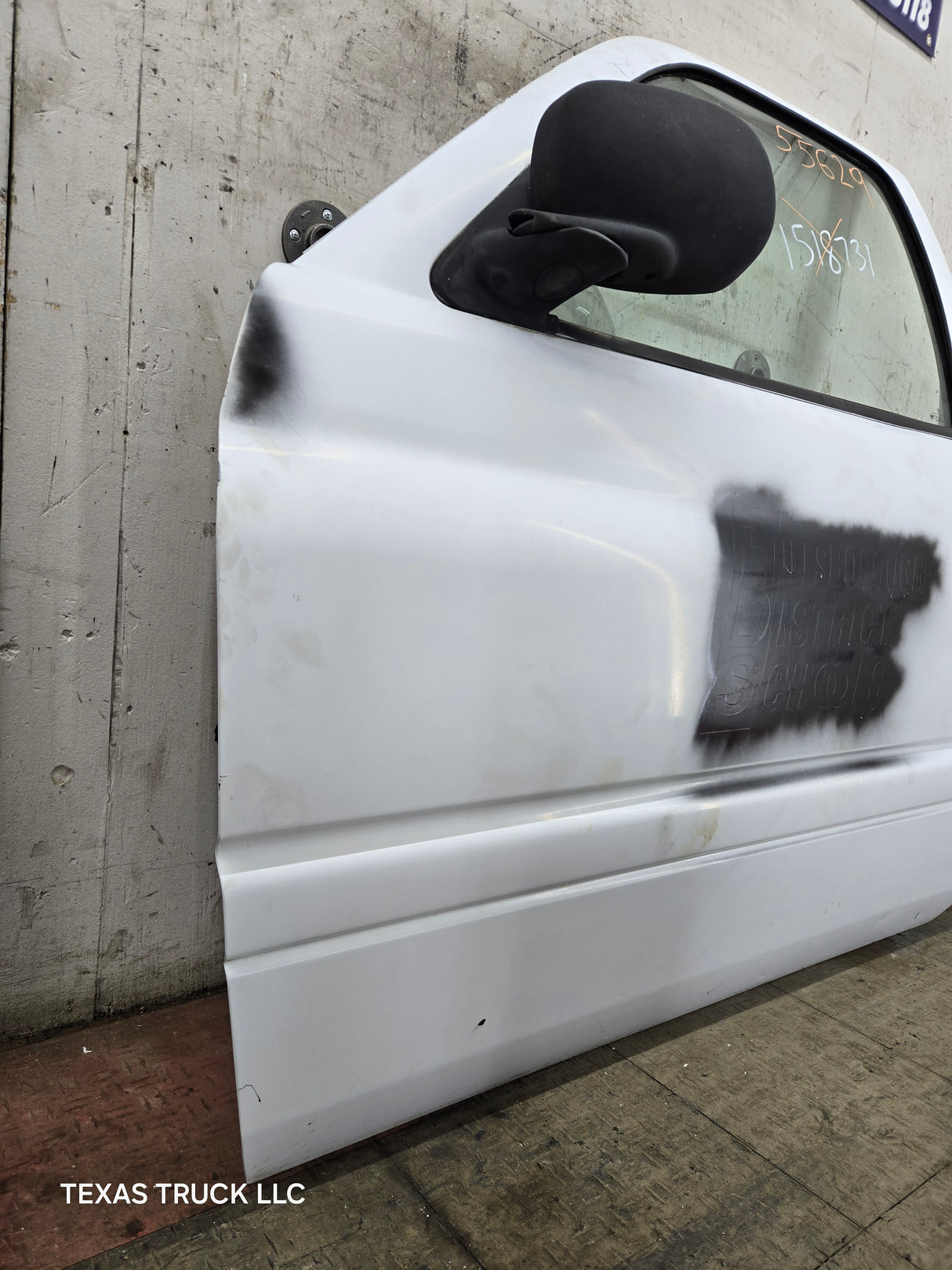 1994-2002 Dodge Ram 2nd Gen LH Driver Side Front Extended Cab Door 1500 2500 3500 ROUND CORNER - White