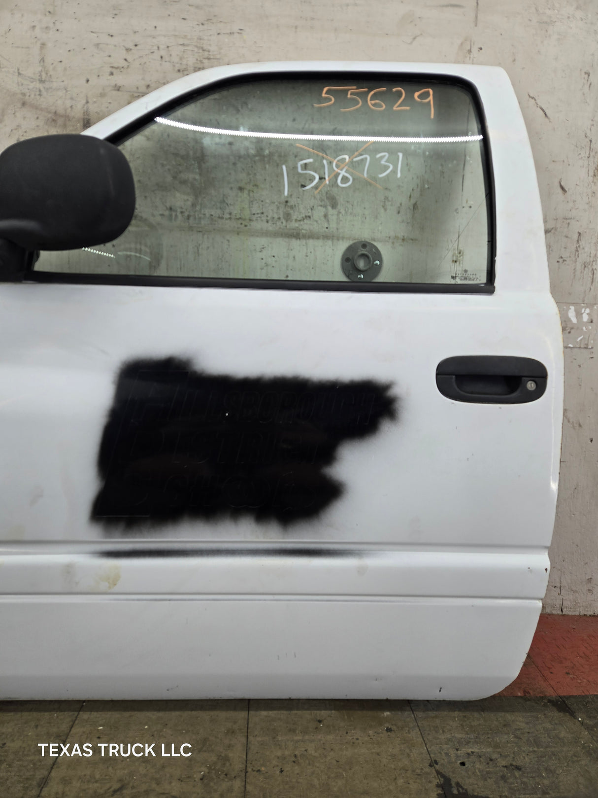 1994-2002 Dodge Ram 2nd Gen LH Driver Side Front Extended Cab Door 1500 2500 3500 ROUND CORNER - White