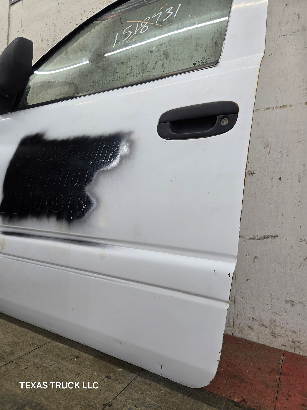 1994-2002 Dodge Ram 2nd Gen LH Driver Side Front Extended Cab Door 1500 2500 3500 ROUND CORNER - White