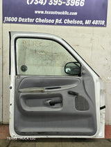 1994-2002 Dodge Ram 2nd Gen LH Driver Side Front Extended Cab Door 1500 2500 3500 ROUND CORNER - White