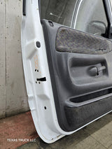 1994-2002 Dodge Ram 2nd Gen LH Driver Side Front Extended Cab Door 1500 2500 3500 ROUND CORNER - White