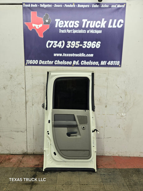 2003-2008 Dodge Ram 3rd Gen Driver Rear Quad Cab Door 1500 2500 3500 4500 5500 - Cream White