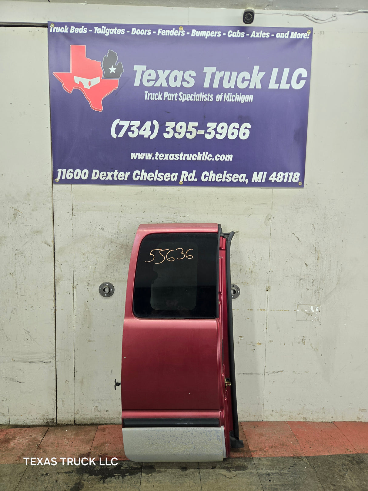 1994-2002 Dodge Ram 2nd Gen RH Passenger Side Rear Extended Cab Door 1500 2500 3500 - Red/Silver