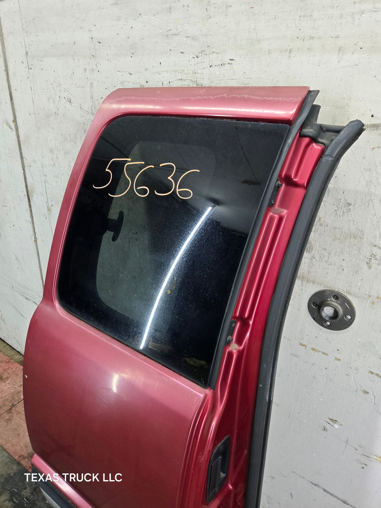 1994-2002 Dodge Ram 2nd Gen RH Passenger Side Rear Extended Cab Door 1500 2500 3500 - Red/Silver