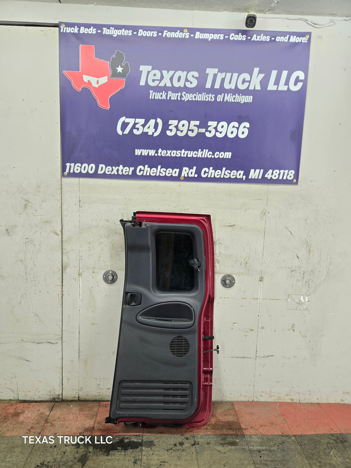 1994-2002 Dodge Ram 2nd Gen RH Passenger Side Rear Extended Cab Door 1500 2500 3500 - Red/Silver