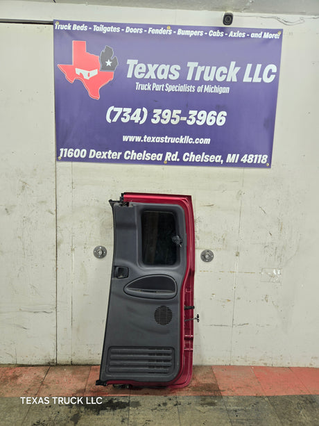 1994-2002 Dodge Ram 2nd Gen RH Passenger Side Rear Extended Cab Door 1500 2500 3500 - Red/Silver
