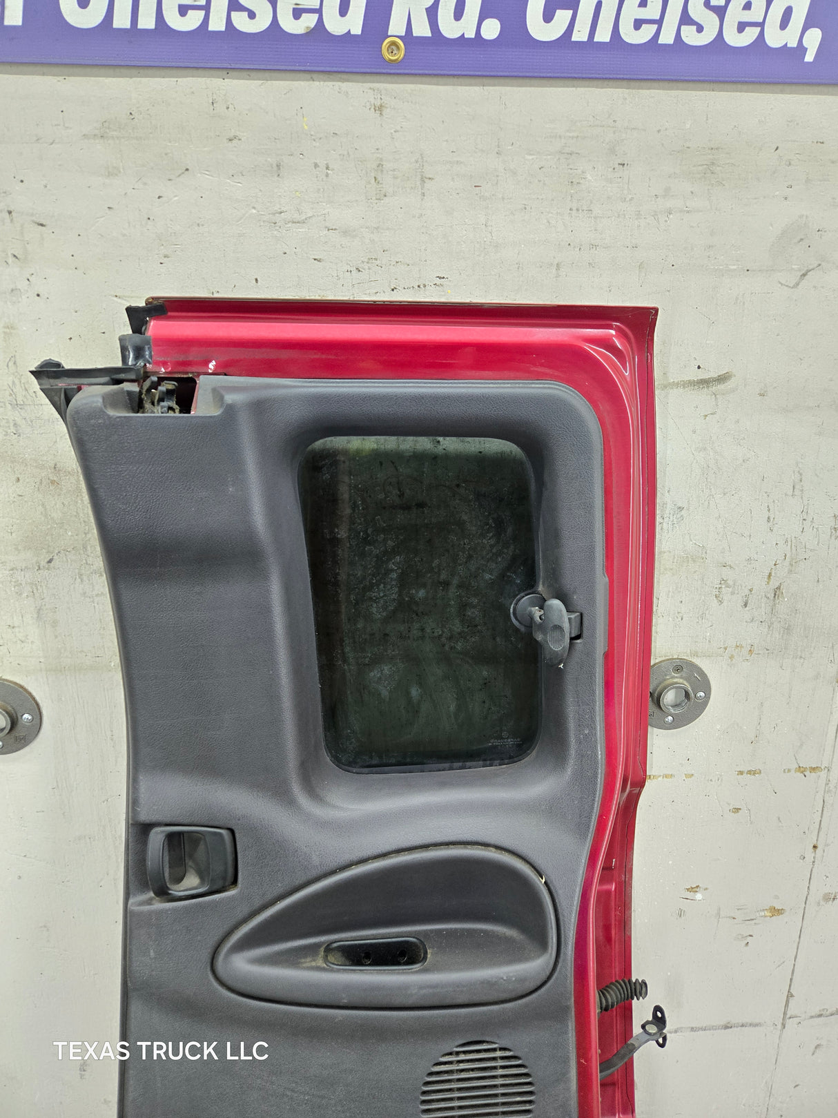 1994-2002 Dodge Ram 2nd Gen RH Passenger Side Rear Extended Cab Door 1500 2500 3500 - Red/Silver