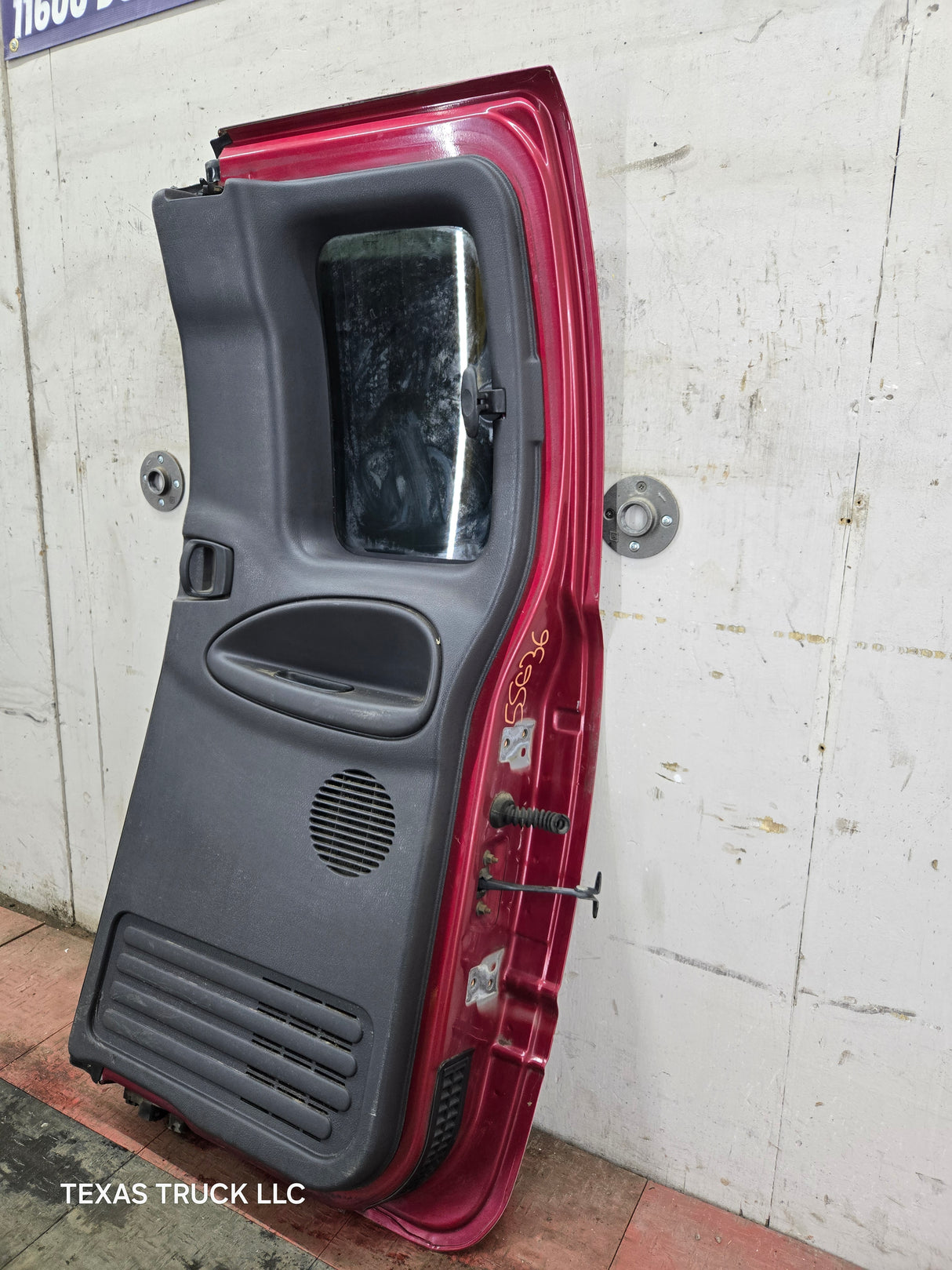 1994-2002 Dodge Ram 2nd Gen RH Passenger Side Rear Extended Cab Door 1500 2500 3500 - Red/Silver
