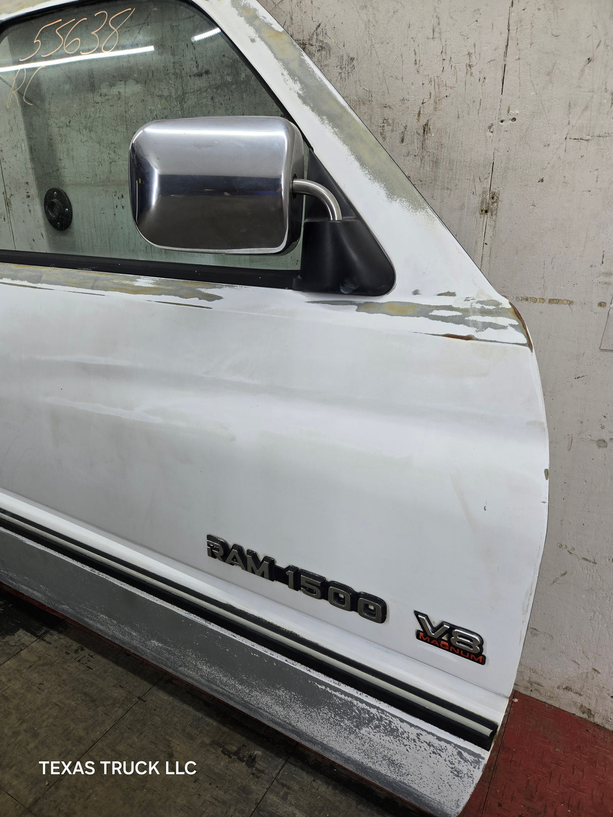 1994-2002 Dodge Ram 2nd Gen RH Passenger Side Front Extended Cab Door 1500 2500 3500 ROUND CORNER - White