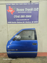 1994-2002 Dodge Ram 2nd Gen LH Driver Side Front Extended Cab Door 1500 2500 3500 ROUND CORNER - Bright Blue
