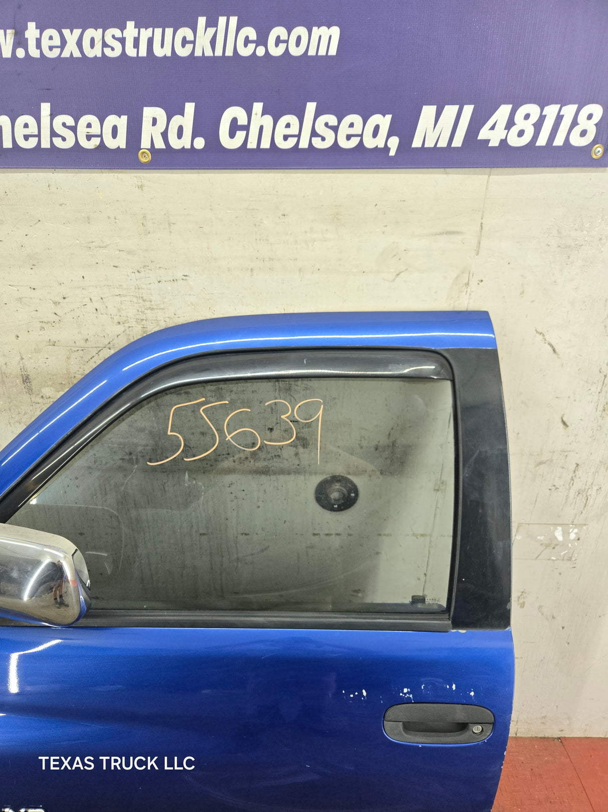1994-2002 Dodge Ram 2nd Gen LH Driver Side Front Extended Cab Door 1500 2500 3500 ROUND CORNER - Bright Blue