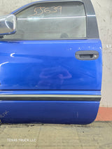 1994-2002 Dodge Ram 2nd Gen LH Driver Side Front Extended Cab Door 1500 2500 3500 ROUND CORNER - Bright Blue