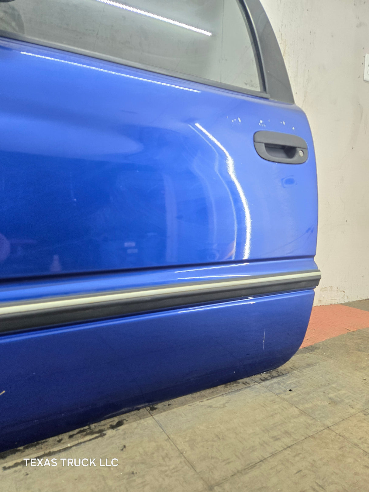 1994-2002 Dodge Ram 2nd Gen LH Driver Side Front Extended Cab Door 1500 2500 3500 ROUND CORNER - Bright Blue