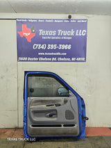 1994-2002 Dodge Ram 2nd Gen LH Driver Side Front Extended Cab Door 1500 2500 3500 ROUND CORNER - Bright Blue
