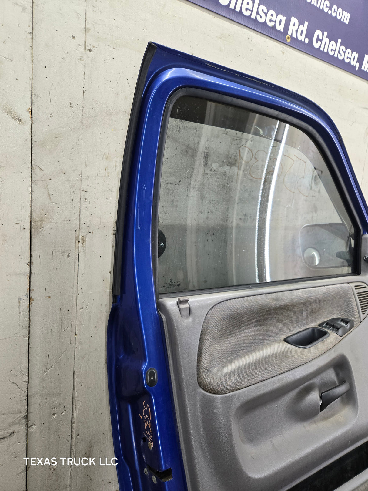 1994-2002 Dodge Ram 2nd Gen LH Driver Side Front Extended Cab Door 1500 2500 3500 ROUND CORNER - Bright Blue